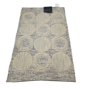 Avanti Linens Galaxy Bath Rug 100% Cotton Grey Bathroom Mat 20x32 Contemporary